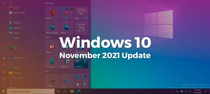 Windows 10 November 2021 Update 21H2