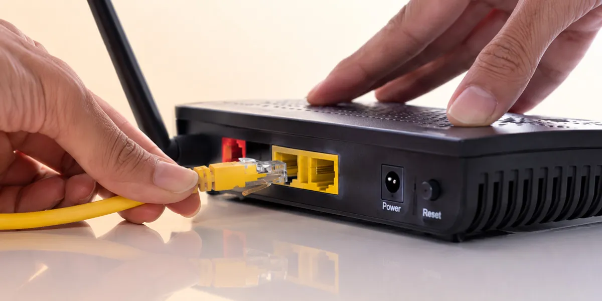 Router con conexiones de red