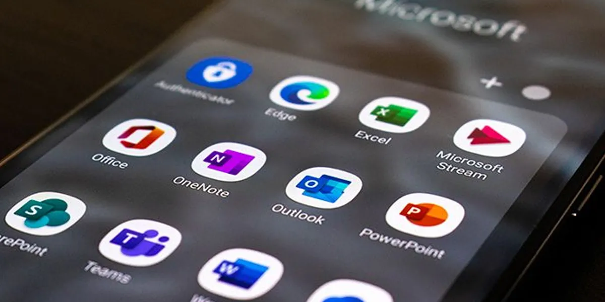 Aplicaciones de Microsoft 365 en un smartphone