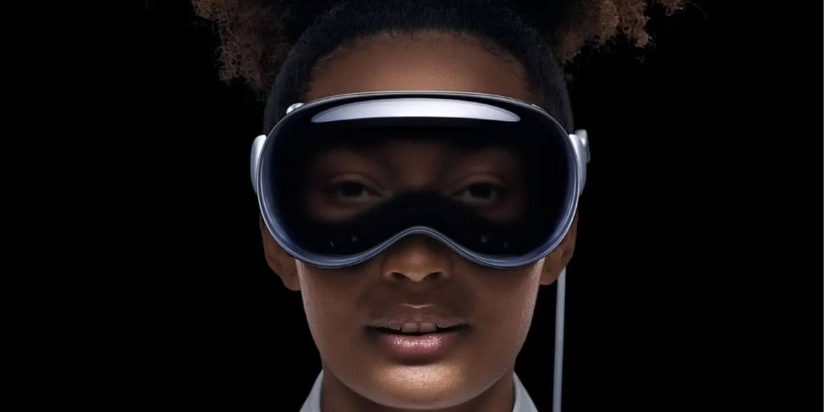Persona utilizando las Apple Vision Pro