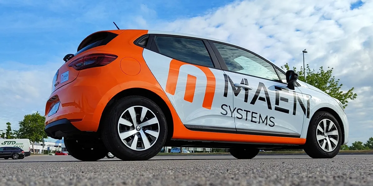 Vehículo de Maen Systems con la nueva rotulación