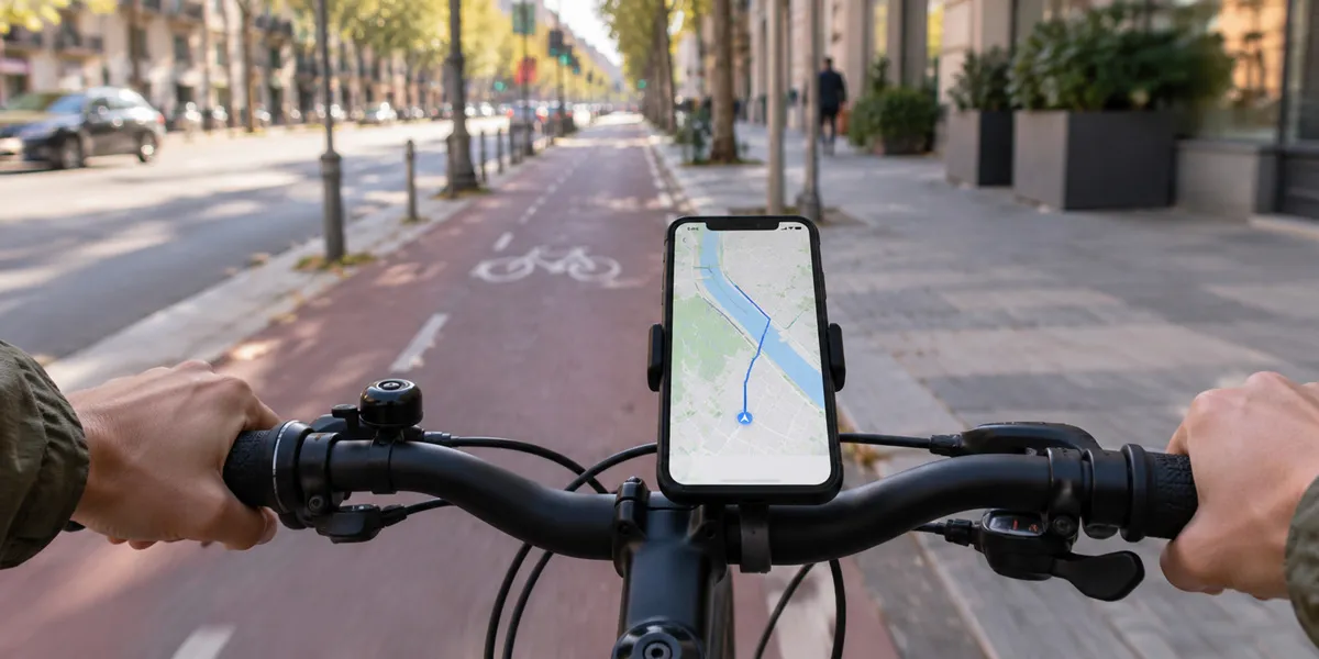 Navegación en bicicleta con smartphone