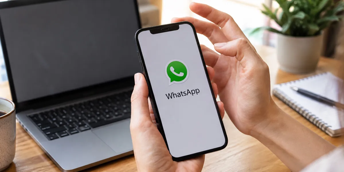 WhatsApp abierto en un smartphone
