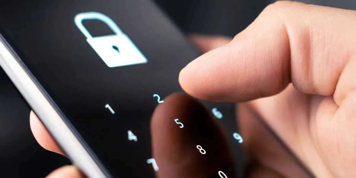 Contraseña protegida en smartphone