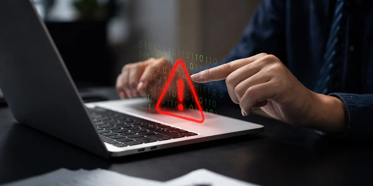 Alerta de seguridad en ordenador