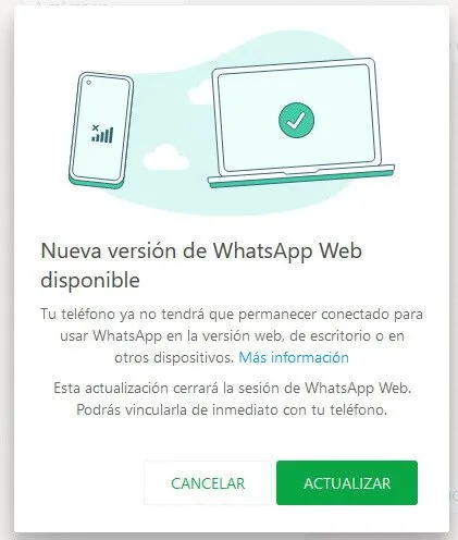 WhatsApp Web con función multidispositivo para utilizarlo sin el móvil conectado