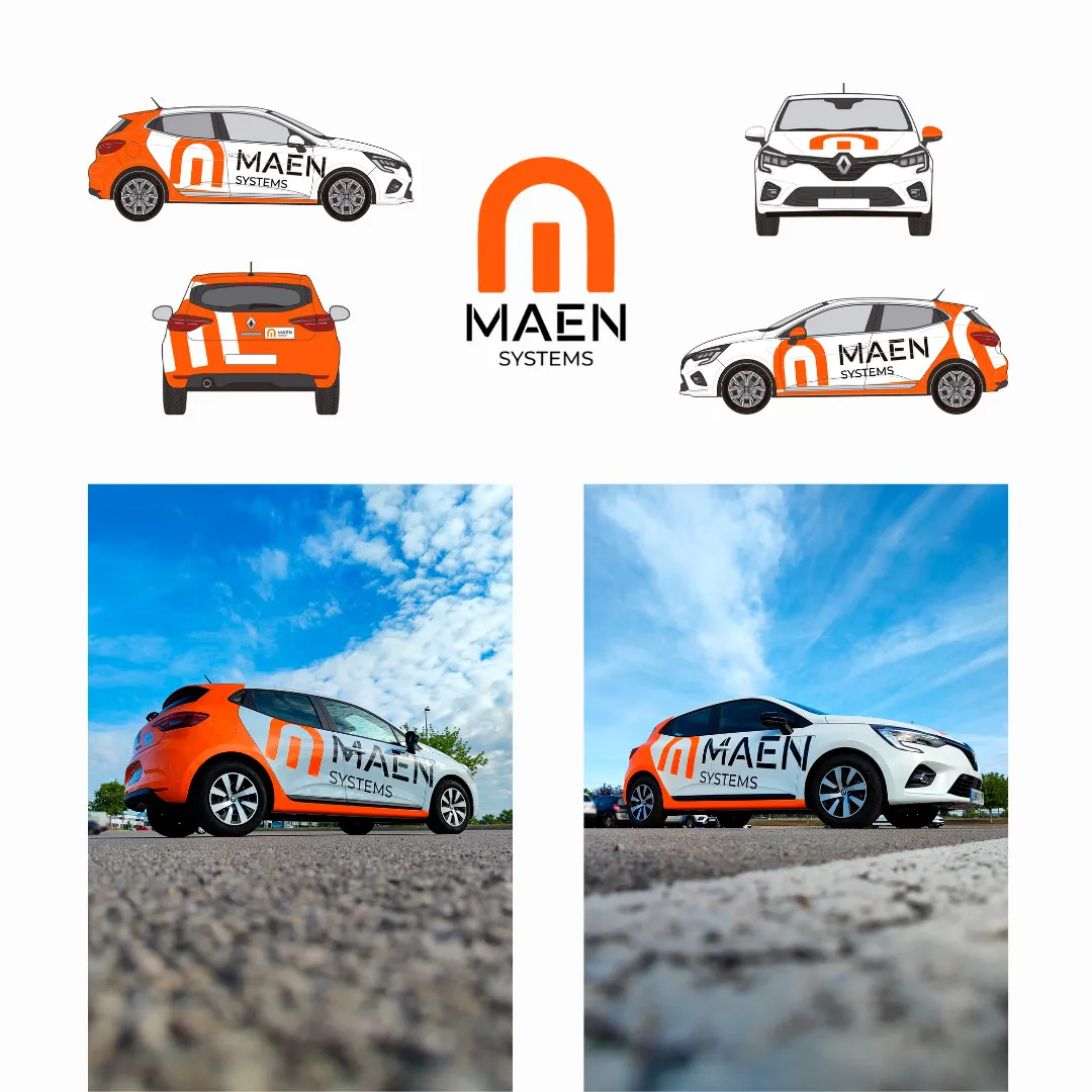 Diseño de la rotulación de Maen Systems