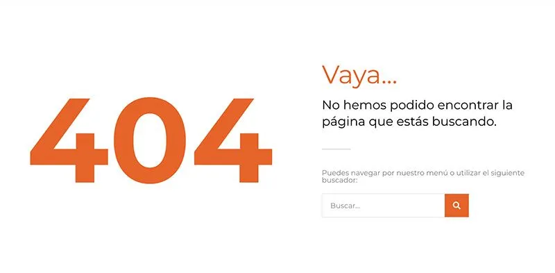 Página de error 404