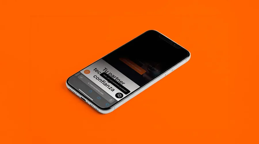 Móvil con protector de pantalla antiespías