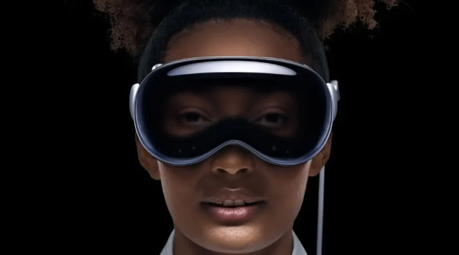 Persona utilizando las Apple Vision Pro
