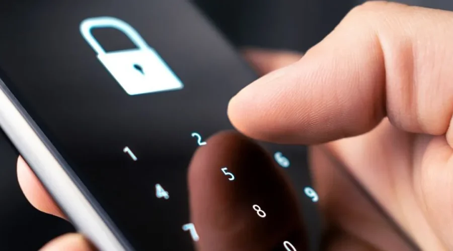 Contraseña protegida en smartphone