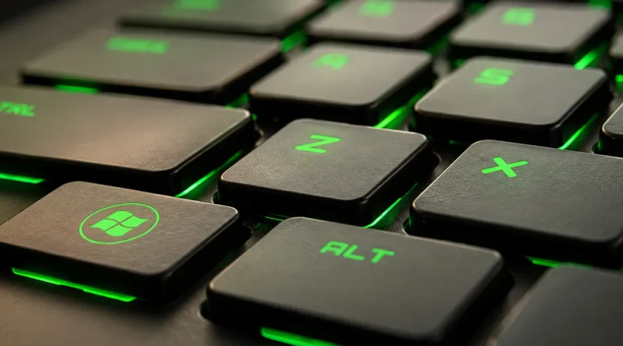 Teclado de ordenador con la tecla de Windows