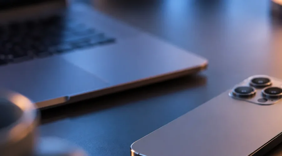 iPhone 15 Pro junto a un Mac
