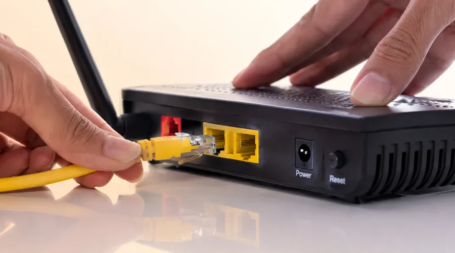 Router con conexiones de red